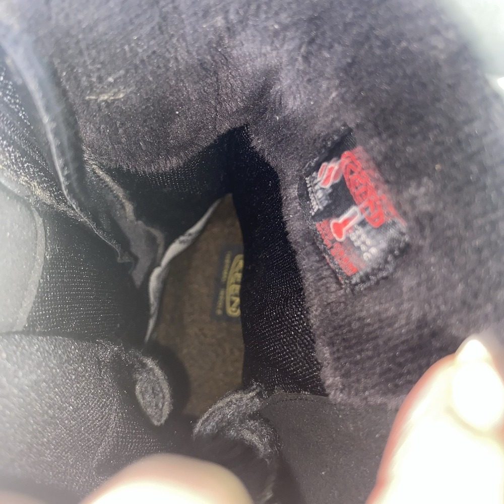 Keen DRY Women's Black&Gray Plaid Waterproof Hiking Winter Insulated Boots 6.5 - Picture 12 of 13